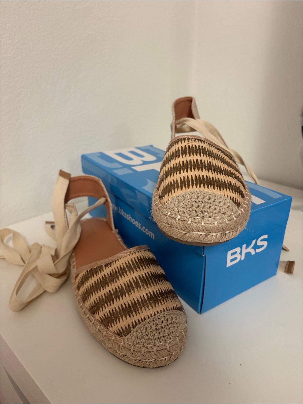 Bakers Woven Espadrille Flats in Natural and Black